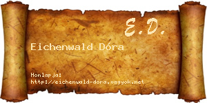 Eichenwald Dóra névjegykártya